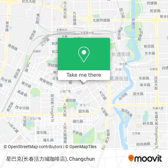 星巴克(长春活力城咖啡店) map