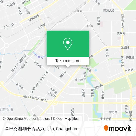 星巴克咖啡(长春活力汇店) map
