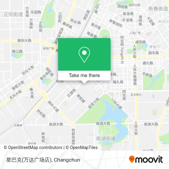 星巴克(万达广场店) map