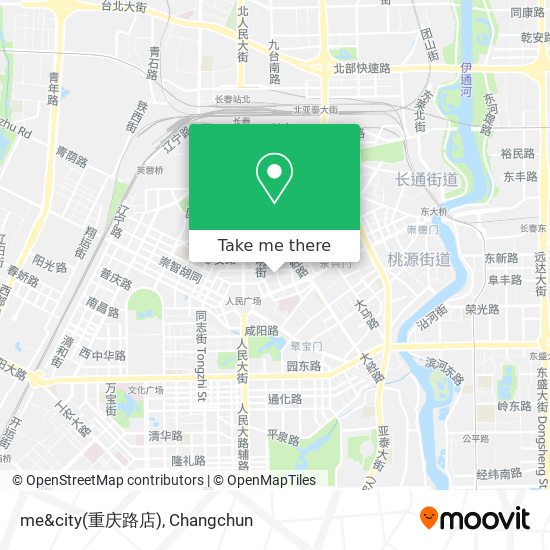 me&city(重庆路店) map