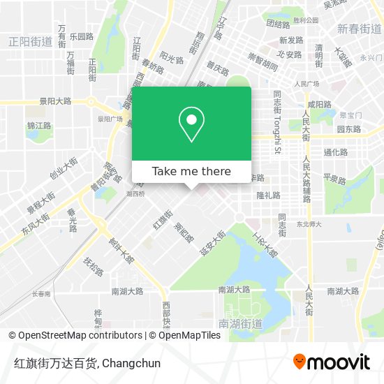 红旗街万达百货 map