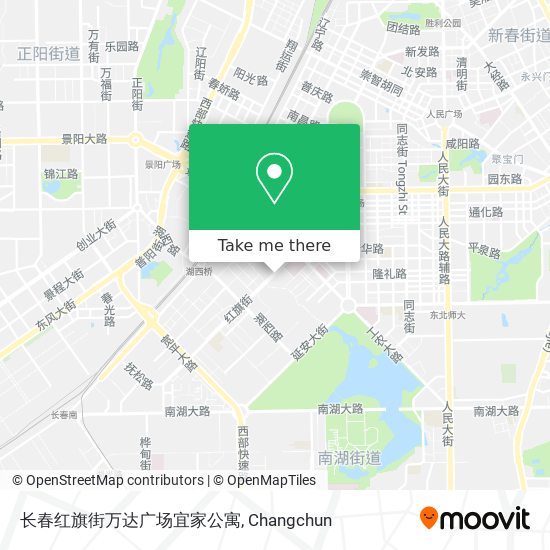 长春红旗街万达广场宜家公寓 map