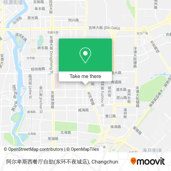 阿尔卑斯西餐厅自助(东环不夜城店) map