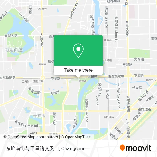 东岭南街与卫星路交叉口 map