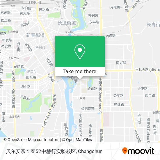 贝尔安亲长春52中赫行实验校区 map