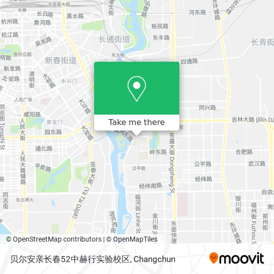 贝尔安亲长春52中赫行实验校区 map