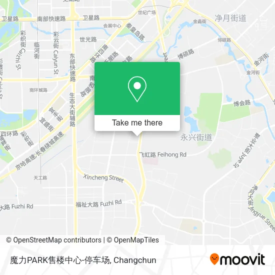 魔力PARK售楼中心-停车场 map