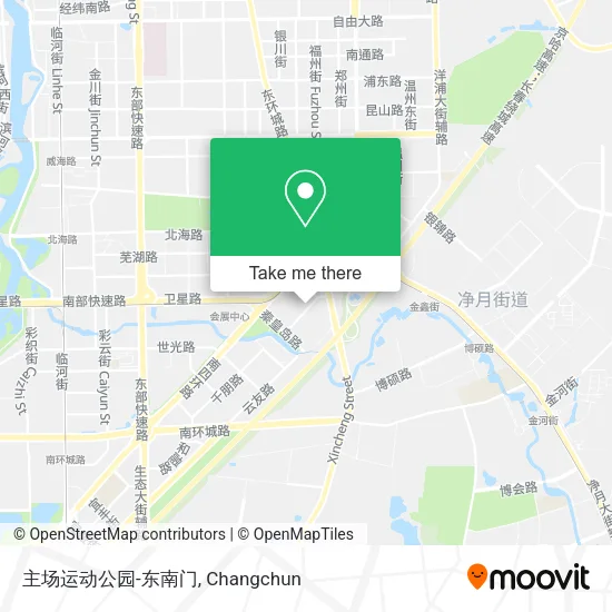 主场运动公园-东南门 map