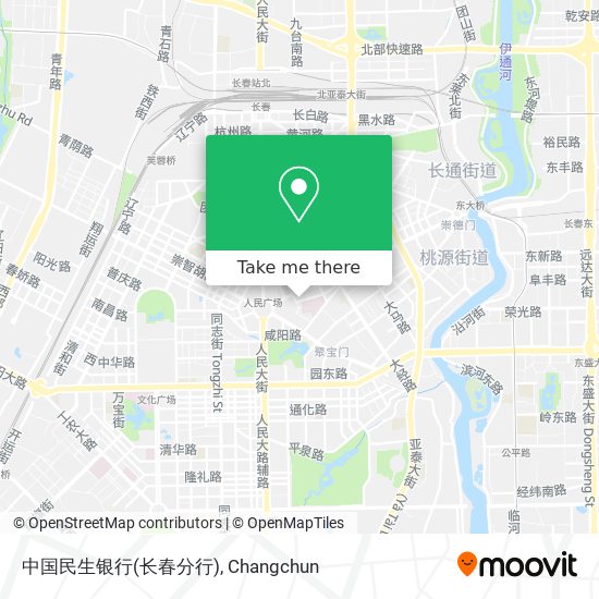 中国民生银行(长春分行) map