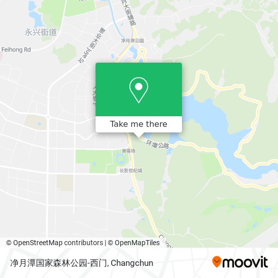 净月潭国家森林公园-西门 map