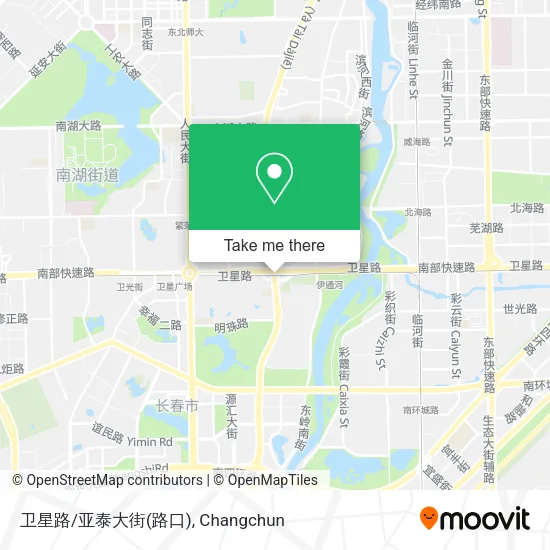 卫星路/亚泰大街(路口) map