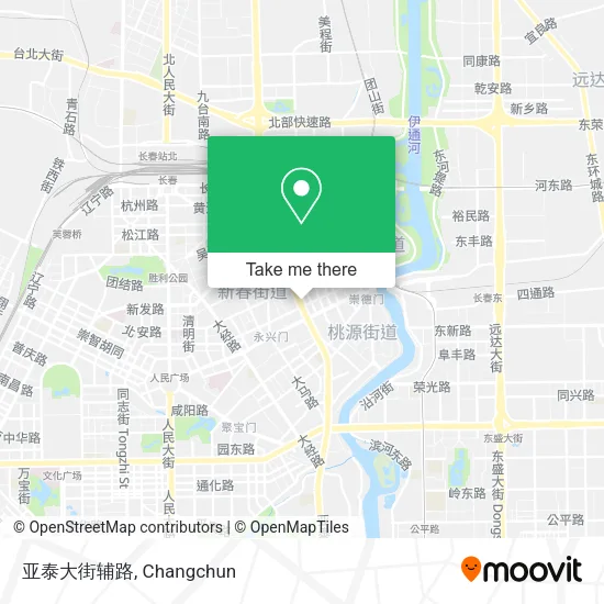 亚泰大街辅路 map