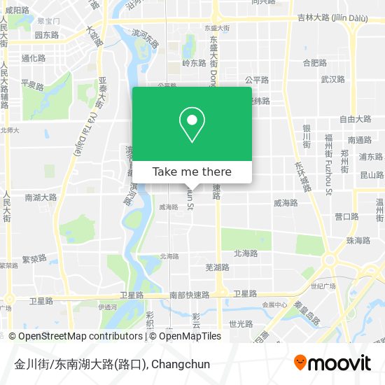 金川街/东南湖大路(路口) map