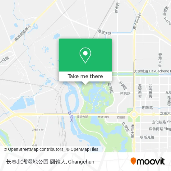 长春北湖湿地公园-圆锥人 map