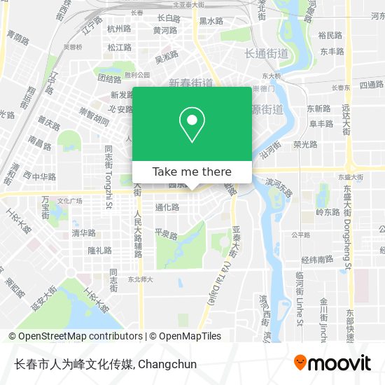 长春市人为峰文化传媒 map