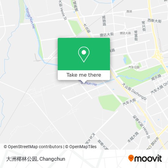 大洲椰林公园 map