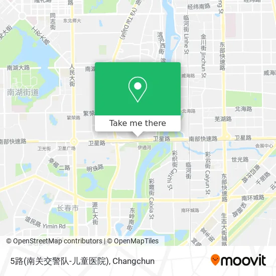 5路(南关交警队-儿童医院) map