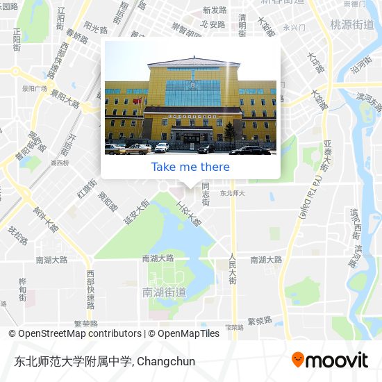 东北师范大学附属中学 map