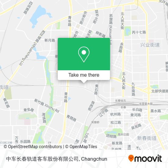 中车长春轨道客车股份有限公司 map