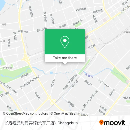长春逸巢时尚宾馆(汽车厂店) map
