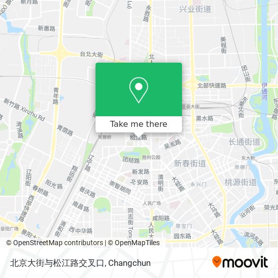 北京大街与松江路交叉口 map