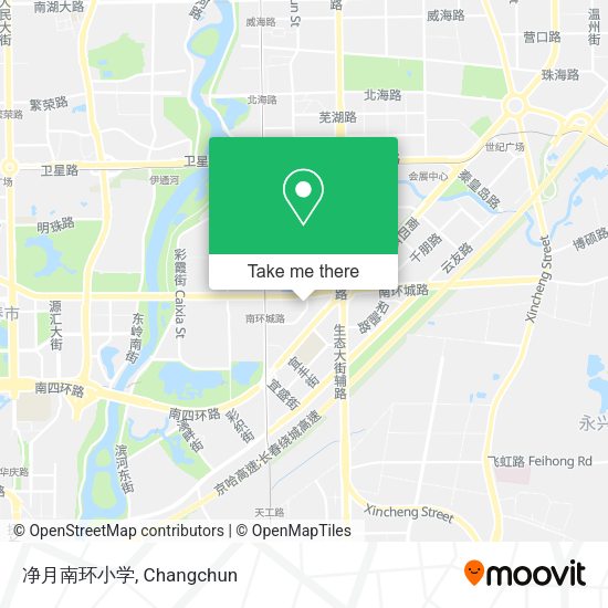 净月南环小学 map
