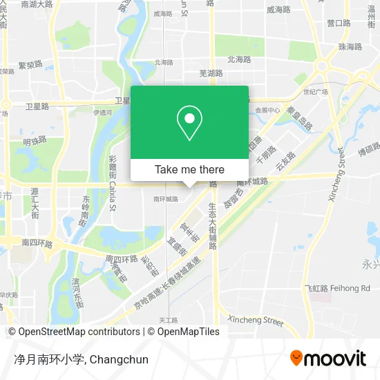 净月南环小学 map