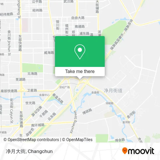 净月大街 map