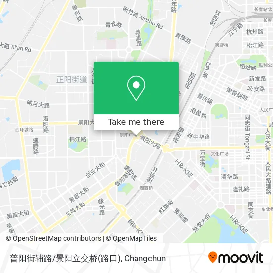 普阳街辅路/景阳立交桥(路口) map