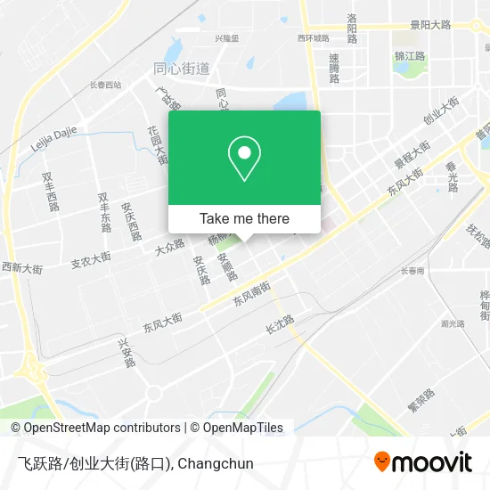 飞跃路/创业大街(路口) map