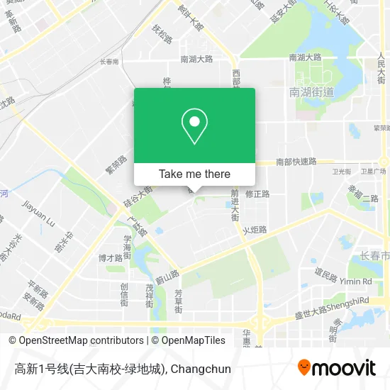 高新1号线(吉大南校-绿地城) map