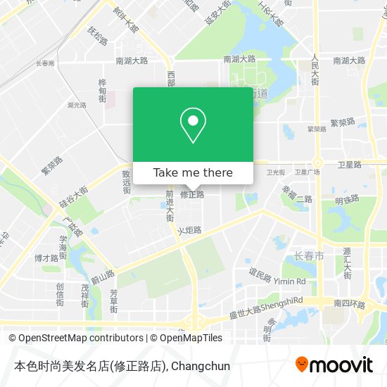 本色时尚美发名店(修正路店) map