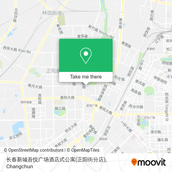 长春新城吾悦广场酒店式公寓(正阳街分店) map