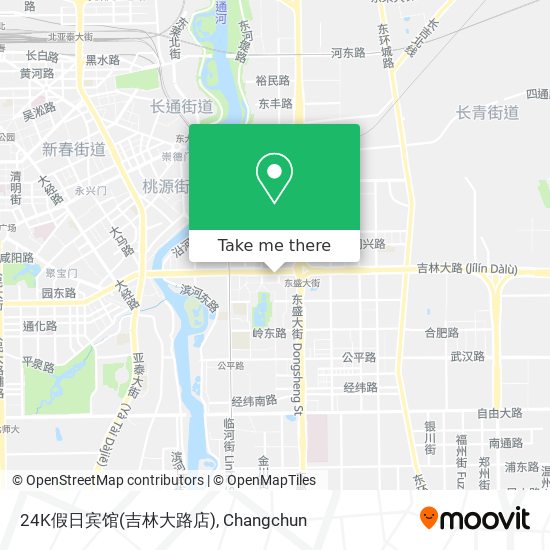 24K假日宾馆(吉林大路店) map