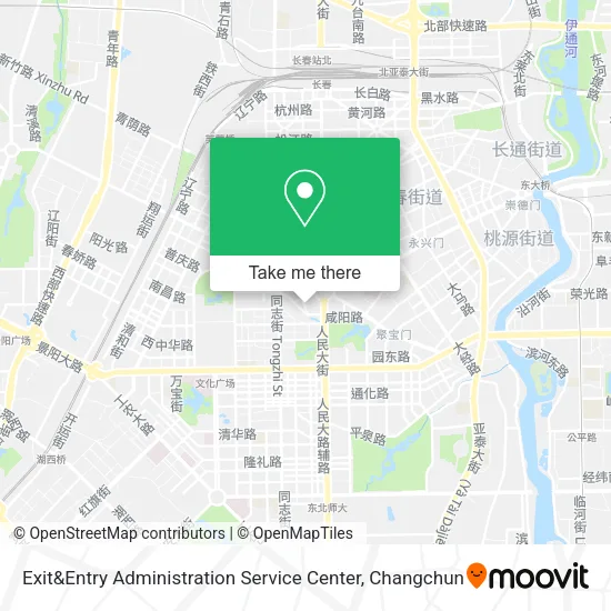Exit&Entry Administration Service Center map