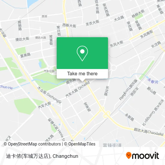 迪卡侬(车城万达店) map