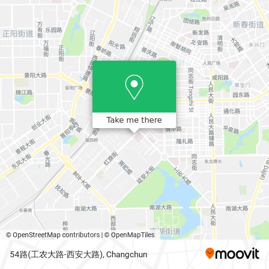 54路(工农大路-西安大路) map