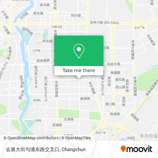 会展大街与浦东路交叉口 map