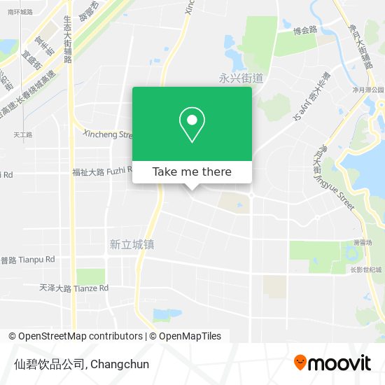 仙碧饮品公司 map