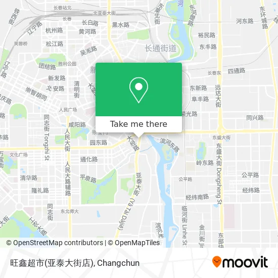 旺鑫超市(亚泰大街店) map