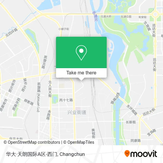 华大·天朗国际A区-西门 map