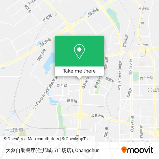 大象自助餐厅(住邦城市广场店) map