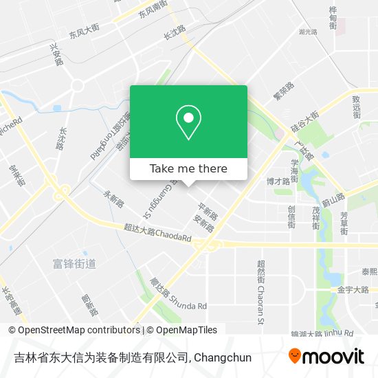 吉林省东大信为装备制造有限公司 map