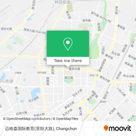 迈格森国际教育(景阳大路) map