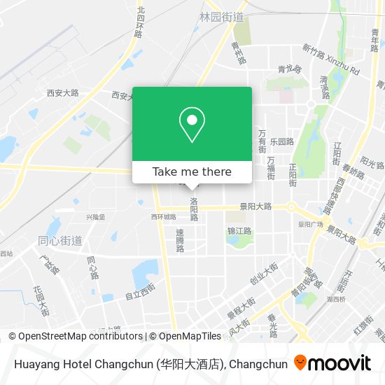 Huayang Hotel Changchun (华阳大酒店) map