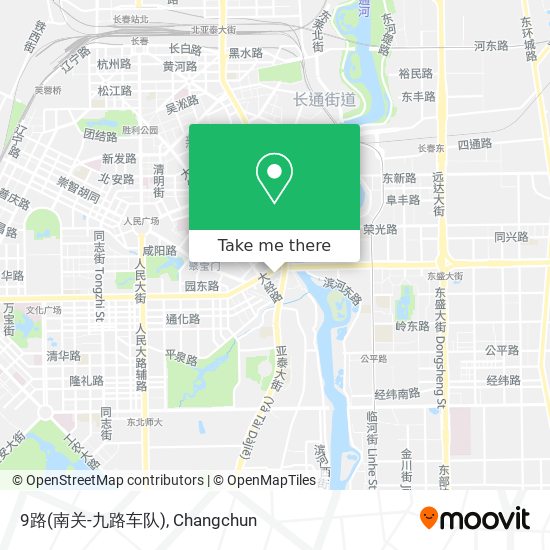 9路(南关-九路车队) map
