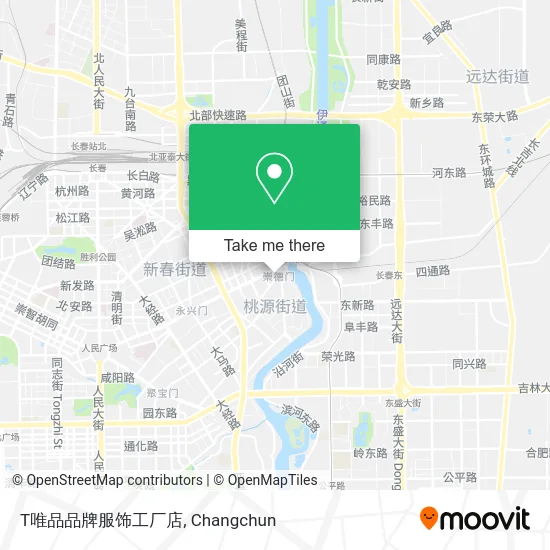 T唯品品牌服饰工厂店 map