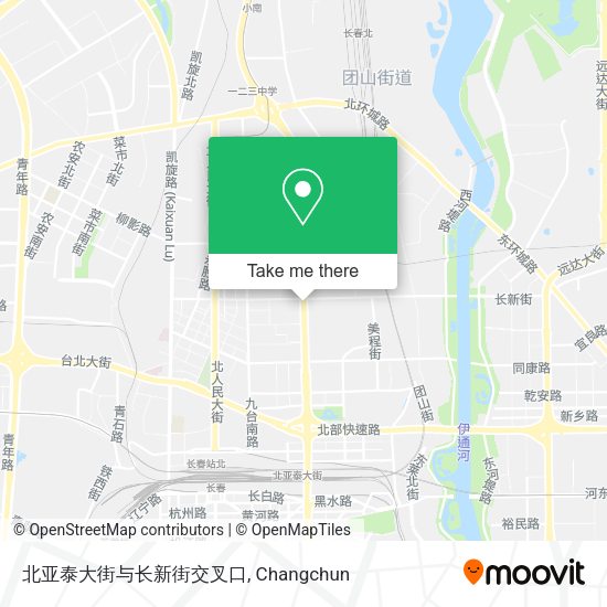 北亚泰大街与长新街交叉口 map