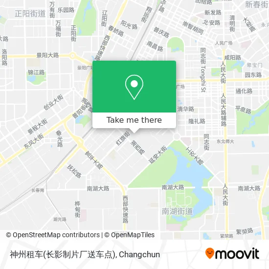 神州租车(长影制片厂送车点) map