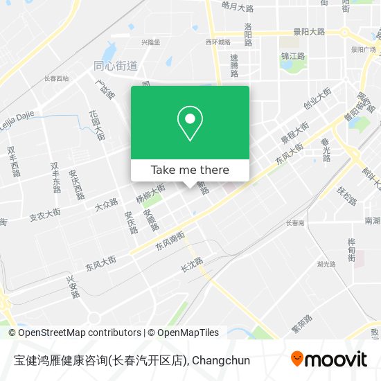 宝健鸿雁健康咨询(长春汽开区店) map